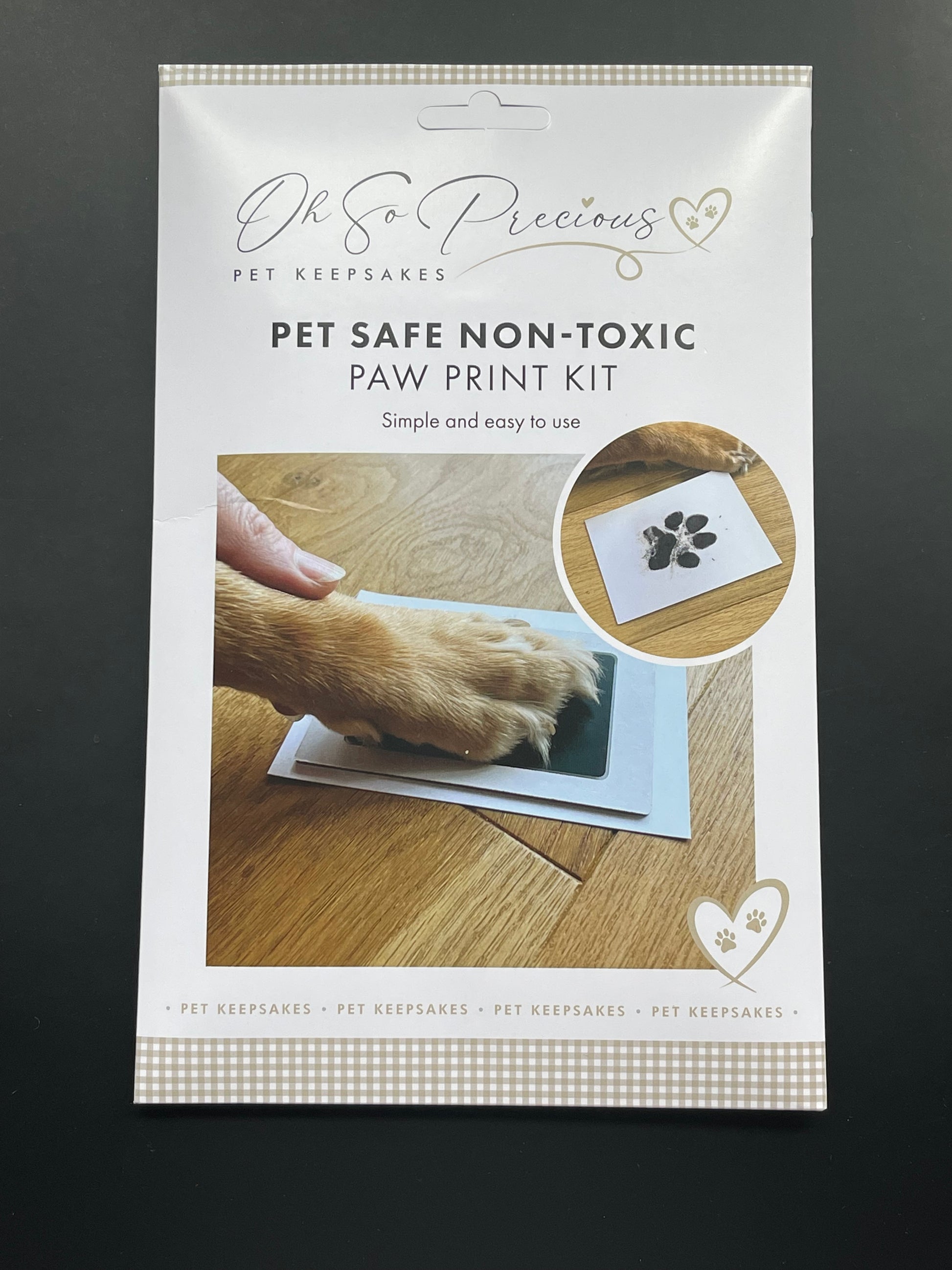 Pet Safe Non-toxic Paw Print Ink Pad Kit 