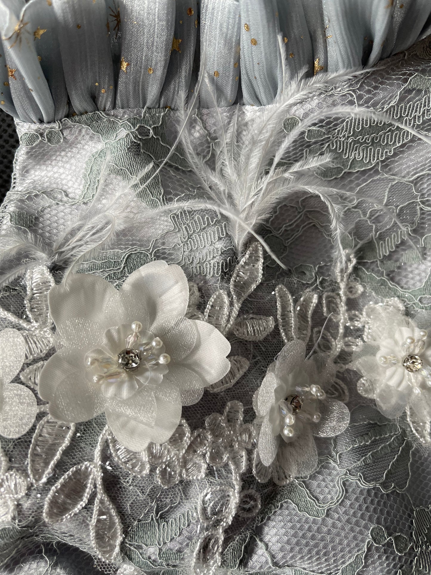 Gray Poof Dress