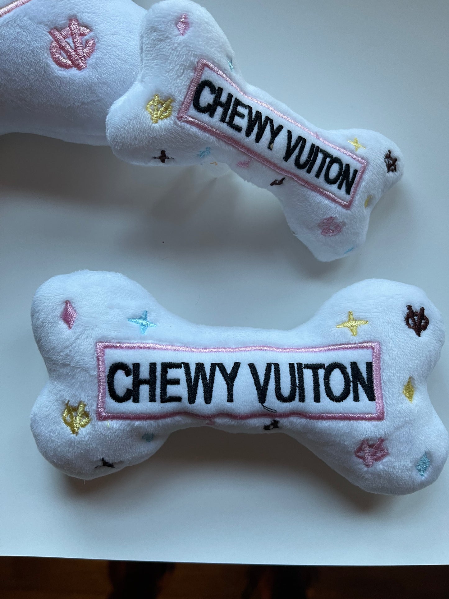 CHEWY VUITON Dog Bone Multi Color