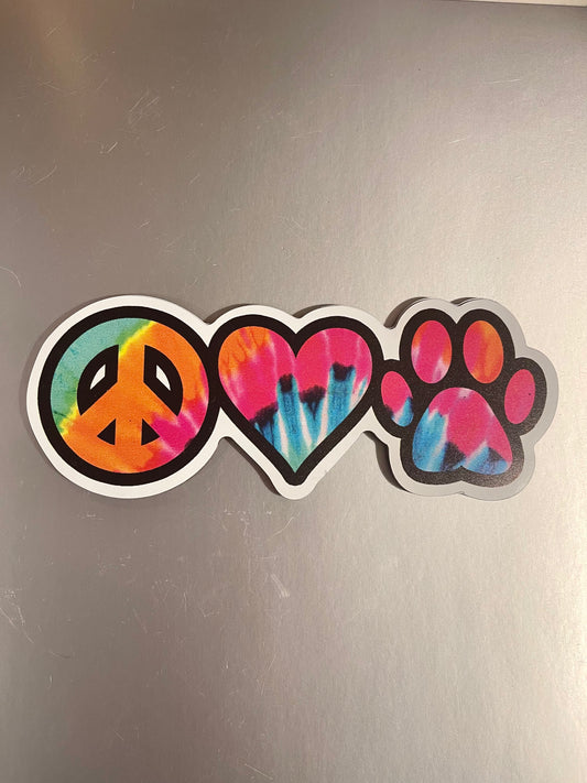 Peace Love Magnet, Love Dogs