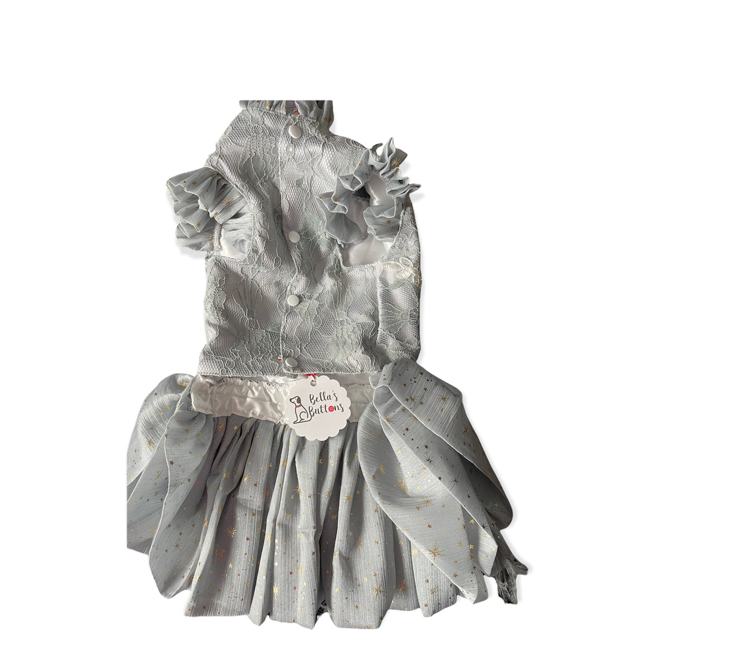Gray Poof Dress